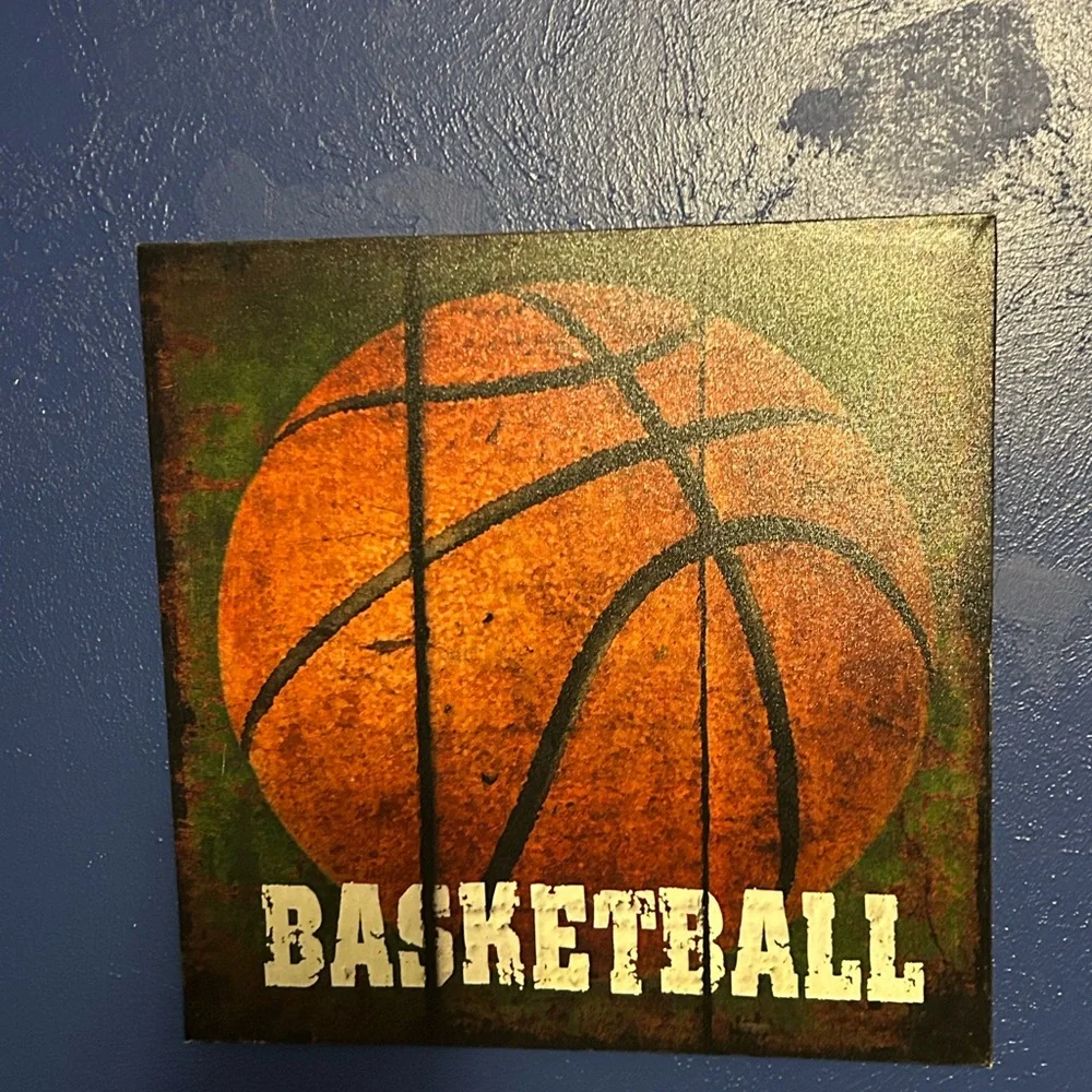 Basketball metal Wall Art